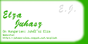 elza juhasz business card